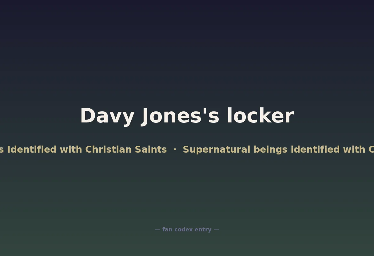 Davy Jones's locker
